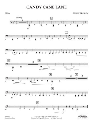 Candy Cane Lane - Tuba