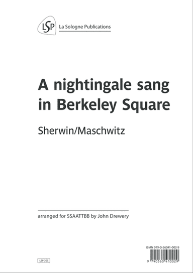 A Nightingale Sang In Berkeley Square