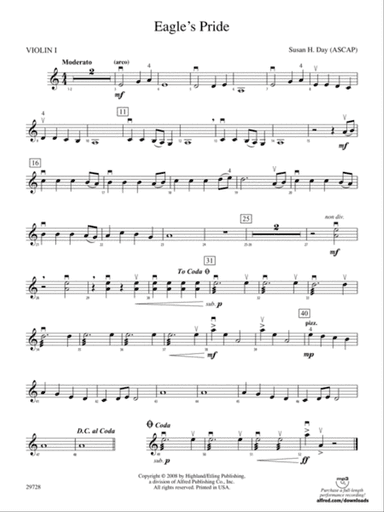 Eagle's Pride: 1st Violin