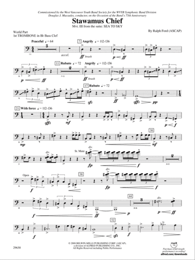 Stawamus Chief: (wp) 1st B-flat Trombone B.C.