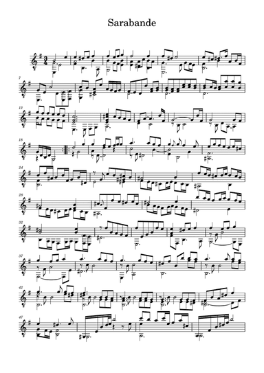 Suite 17 Sarabande