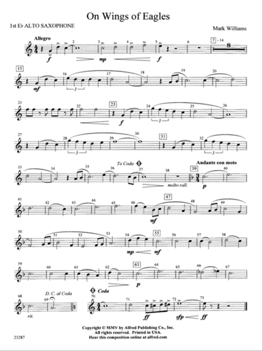 On Wings of Eagles: E-flat Alto Saxophone