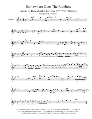 Over The Rainbow (from The Wizard Of Oz)