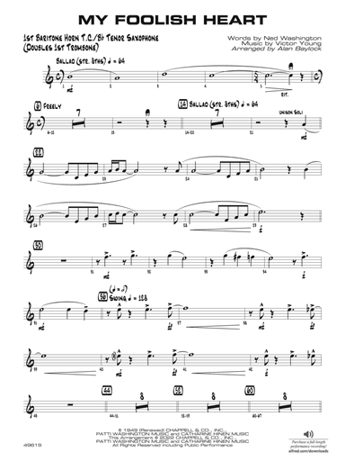 My Foolish Heart: Baritone T.C.