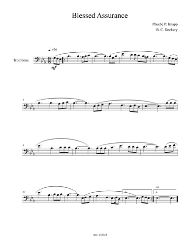 Blessed Assurance (Trombone Solo)