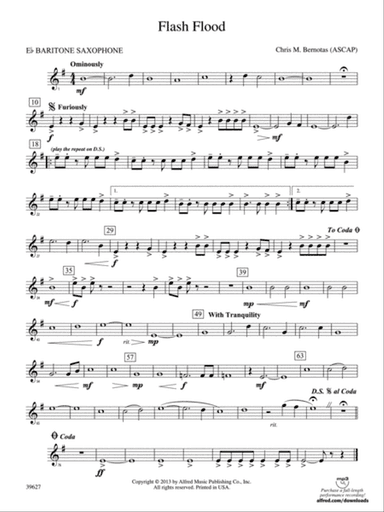 Flash Flood: E-flat Baritone Saxophone