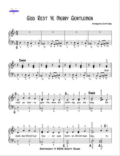 God Rest, Ye Merry Gentlemen (Second Year Piano Students)