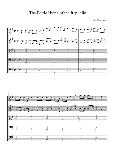 The Battle Hymn of the Republic