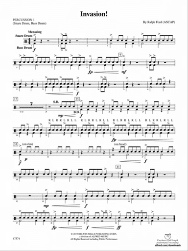 Invasion!: 1st Percussion