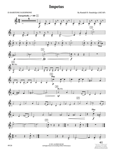 Impetus: E-flat Baritone Saxophone