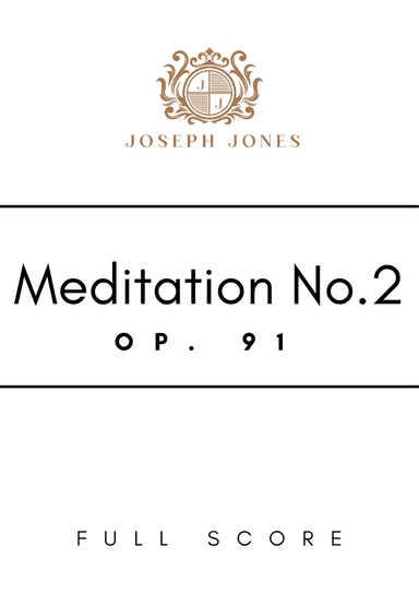 Meditation No. 2, Op. 91 - Score Only