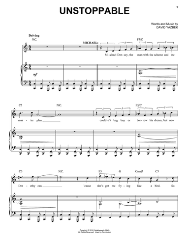 Unstoppable (from the musical Tootsie)