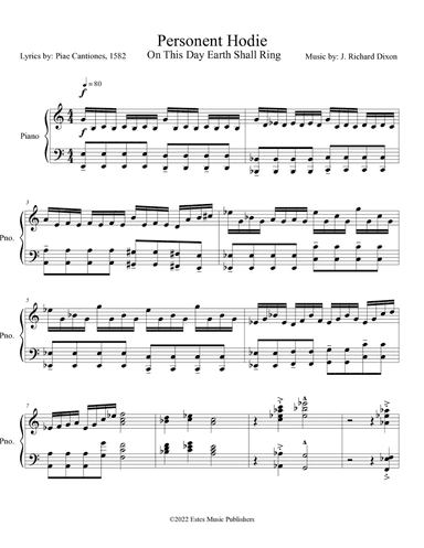 On This Day/piano score