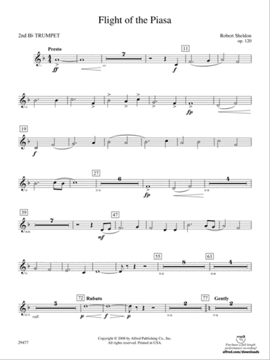 Flight of the Piasa: 2nd B-flat Trumpet