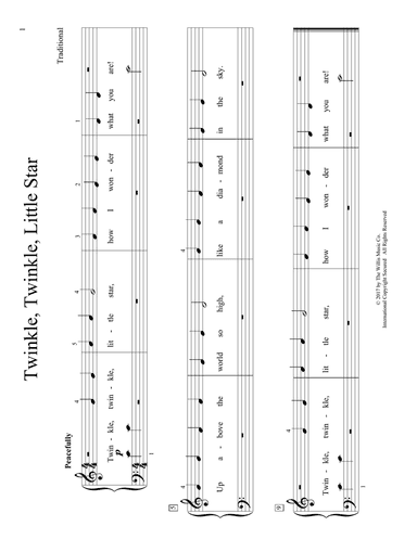 Twinkle, Twinkle, Little Star (arr. Christopher Hussey)