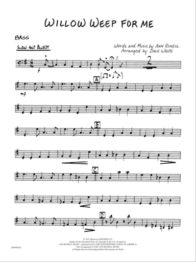 Willow Weep for Me: String Bass