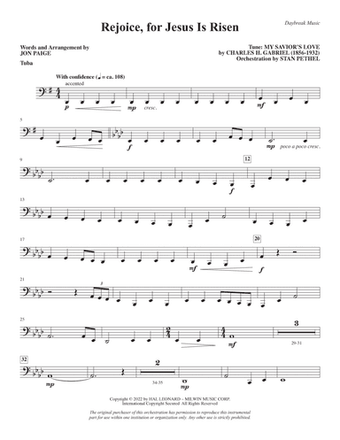 Rejoice, for Jesus Is Risen - Tuba