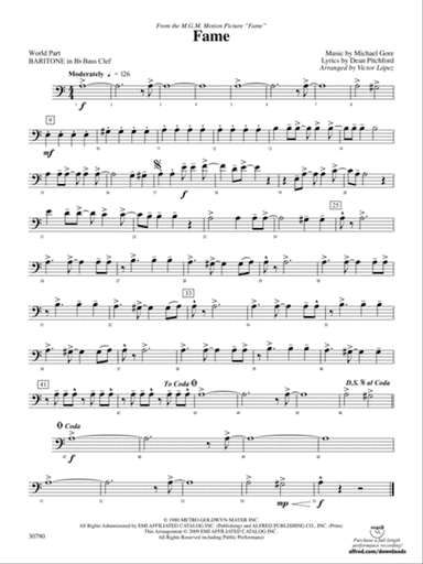 Fame (from the motion picture Fame): (wp) B-flat Baritone B.C.
