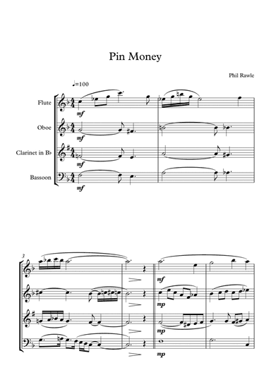 Pin Money - Wind Quartet