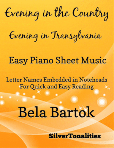 Evening in the Country Easy Piano Sheet Music