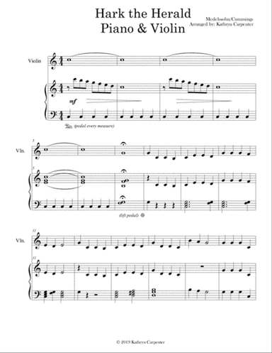Hark the Herald (Piano & Violin)