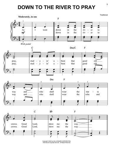 Down To The River To Pray (from O Brother, Where Art Thou?)