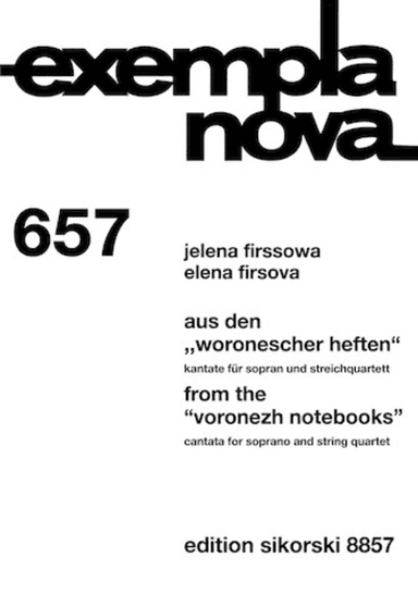 From the “Voronezh Notebooks” Op. 121