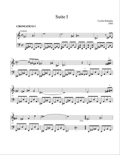 Suite I - for piano