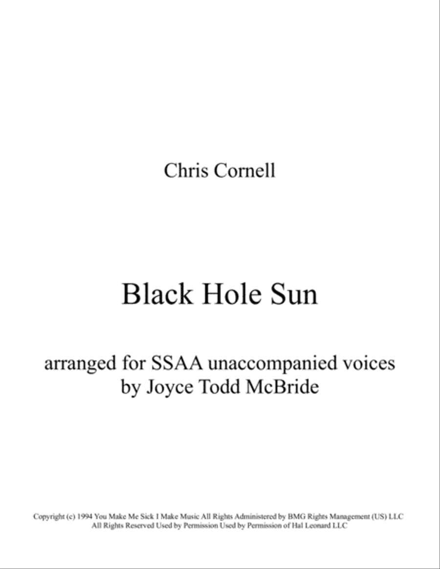 Black Hole Sun