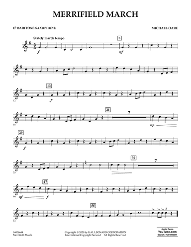 Merrifield March - Eb Baritone Saxophone