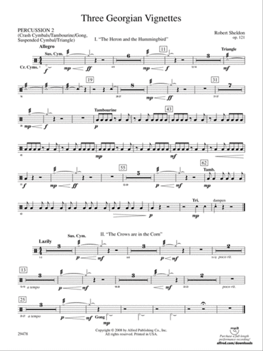 Three Georgian Vignettes: 2nd Percussion
