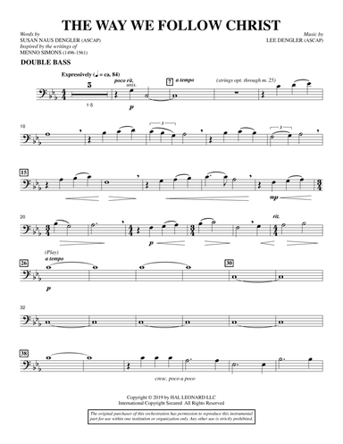The Way We Follow Christ - Double Bass