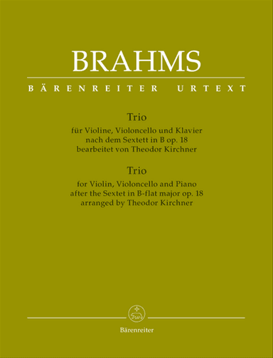 Trio fur Violine, Violoncello und Klavier (nach dem Sextett in B op. 18)