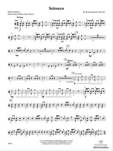 Scirocco: 1st Percussion