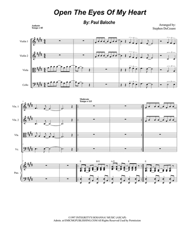 Open The Eyes Of My Heart