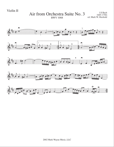 Air from Orchestra Suite No. 3 in D major, BWV 1068