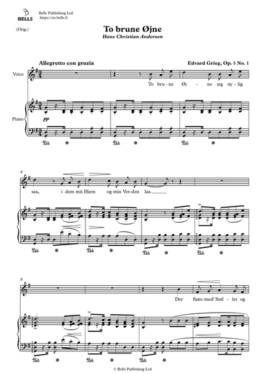 To brune Ojne, Op. 5 No. 1