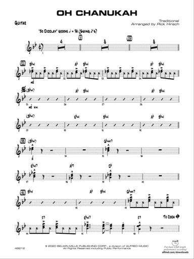 Oh Chanukah: Guitar