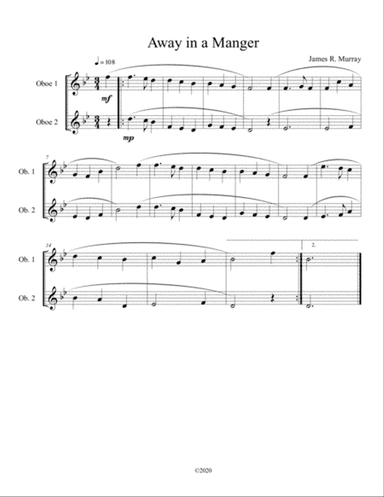 Away in a Manger (oboe duet)