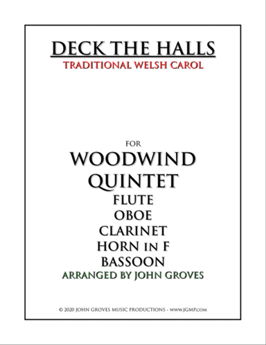 Deck The Halls - Woodwind Quintet
