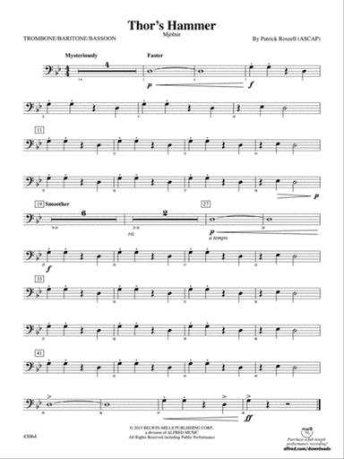 Thor's Hammer: 1st Trombone