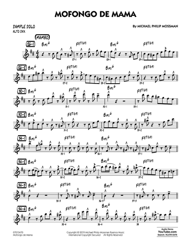 Mofongo De Mama - Sample Solo - Alto Sax