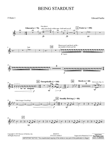 Being Stardust - F Horn 1