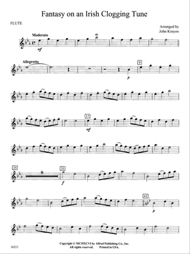 Fantasy on an Irish Clogging Tune: Flute
