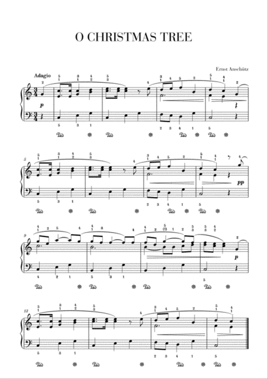 O Christmas Tree - Advanced/Intermediate Piano
