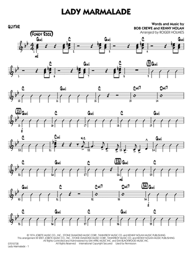 Lady Marmalade (from Moulin Rouge) (arr. Roger Holmes) - Guitar