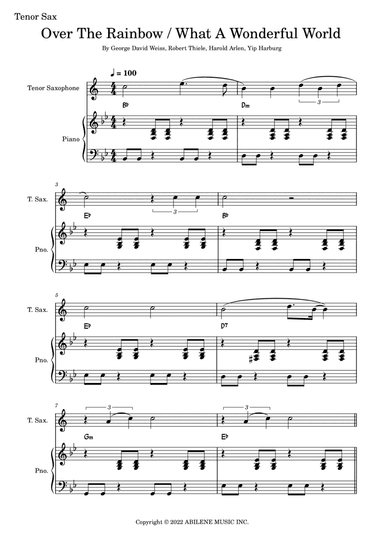 Over The Rainbow / What A Wonderful World