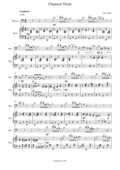 Chanson Triste
