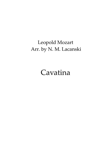 Cavatina