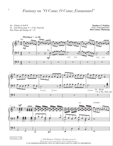 Fantasy on "O Come, O Come Emmanuel"